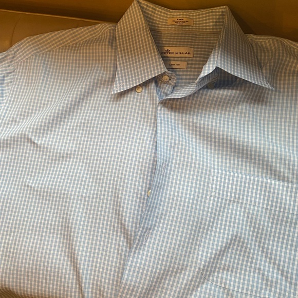 Peter Millar L Cotton Silk dress shirt - Picture 2 of 6